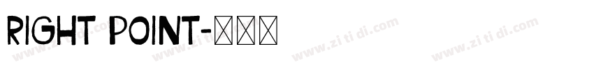 right point字体转换